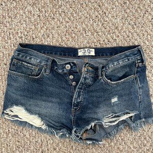 Free People High Waisted Jean Shorts Size 29